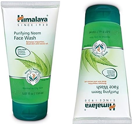 Himalaya Purifying Neem Face Wash With Neem and Turmeric 5.07 oz (150ml) Pack of 2