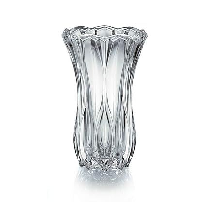 Amazon Com Vase New Brand Mikasa 10 5 Inch Crystal Blossom Home