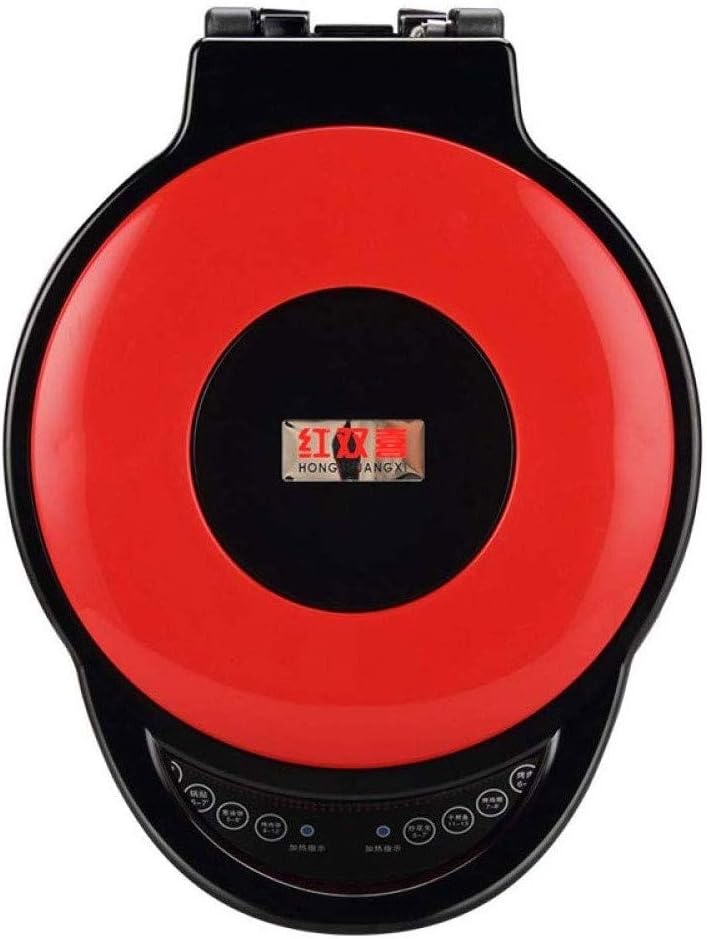 review Electric Grills smokeless Electric Grill Non-Stick Multifunction Grill Pot Household Double-Sided Floating Electric Baking Tray 1200W (Color : Red)