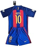 FC Barcelona 2016-2017 Messi #10 Youths Home Soccer Jersey Shirt & Shorts Set