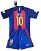 FC Barcelona 2016-2017 Messi #10 Youths Home Soccer Jersey Shirt & Shorts Set (11-13 Years)