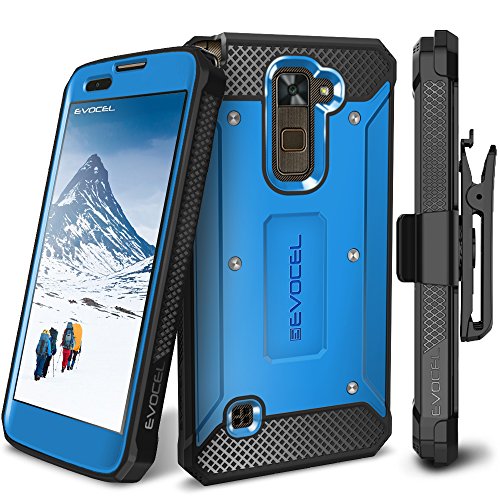 LG Stylo 2 Case / LG Stylo 2 Plus Case, Evocel [Explorer Series] Premium Hybrid Protector [Dual Layer][Belt Swivel Clip] For LG G Stylo 2 / LG G Stylo 2 Plus, Blue (EVO-LGMS550-ZZ02)