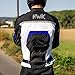 HWK Spyder Motorcycle Jacket for Men with Weather Resistant Cordura Textile Fabric for Enduro Motocross Motorbike Riding and Impact Protection Armor, Dual Sport Motorcycle Riding Jacket X-LARGE/BLUE