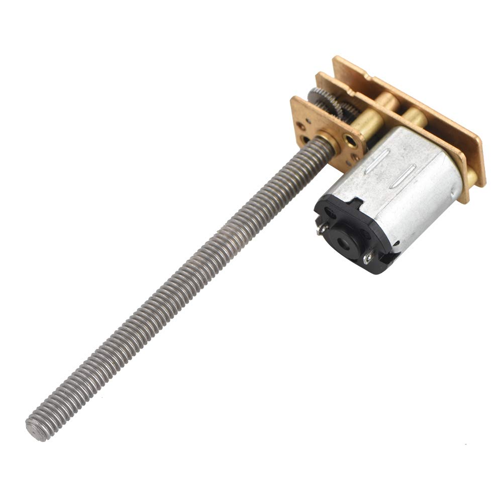 Speed Reducing Motor, DC 6V 30RPM Speed Reduction Gear Motor 1024GA20 Thread Flip N20 Micro Gear Box Motor M-4 x 55mm Shaft for RC Car Robot Model DIY Engine Toy(2W)