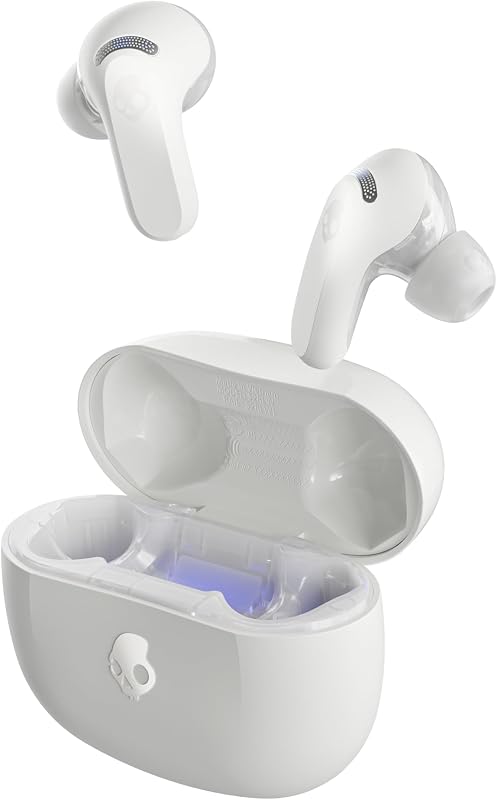 Rail ANC Écouteurs Intra-Auriculaires à Suppression de Bruit sans Fil, Autonomie 27 h, Microphone, Compatibles iPhone + Android et Appareils Bluetooth - Bone