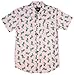 Nickelodeon Mens' Rugrats Reptar Dinosaur Character Button-Down Shirt (Large) Pink