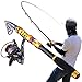 Sougayilang Fishing Rod with Reel Combo H-Shark, Telescopic Spinning Travel Portable Bass Fishing Gear Kits (5.9FT+WQ2000)