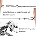 Stainless Steel Globe Lights Kit,String Light Suspension Kit,Outdoor Light Guide Wire,Includ 150 FT Wire Rope Cable,Turnbuckle and Hooks