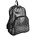 Eastsport Heavy Duty Mesh Sport Backpack Daypack Bookbag Bag See Through for Travel, Swim, Gym, Beach, 17.5 Inches, Onyx