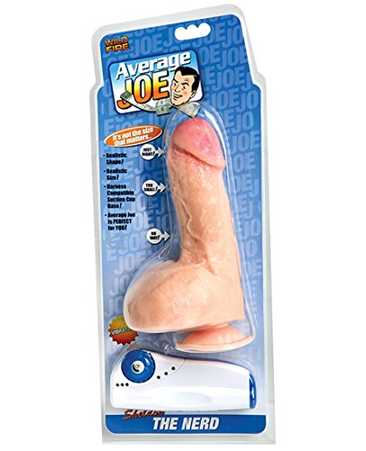 Average Joe Sheldon The Nerd Remote Control Dildo White 4.5 Inch