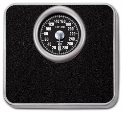 Taylor Precision Products 48325072 Silver/Black Mechanical Bath Scale With 5-Inch Dial