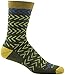 Darn Tough Chevrons Crew Socks - Men's Green Large