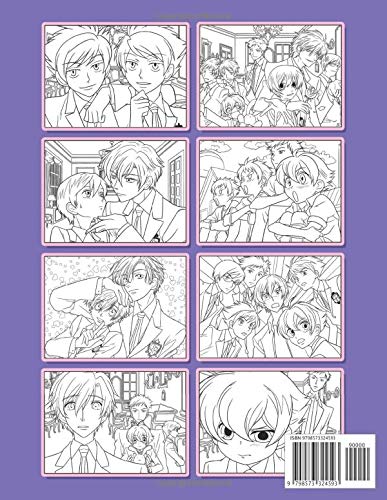 Ouran High School Host Club Coloring Book Ouran High School Host Club Adult Coloring Books For Men And Women Kiyotaka Yamaguchi 9798573324593 Amazon Com Books