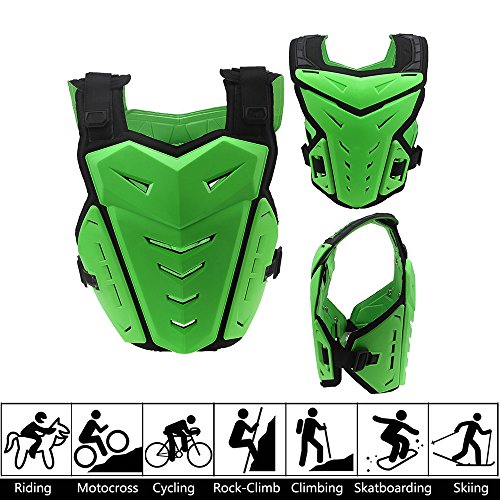 Chest Back Protector, Body Vest Armor Protective for Motocross Riding Skating Skiing Scooter