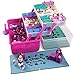 Shopafun Storage Organizer - Fits Shopkins, LOL Dolls, Shoppies - Mini Packs Toy Carrying Case (2 Trays, 3 Levels, 2 Mats) Pink / BPA Free by Felix and Wise