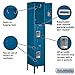 Salsbury Industries 63152BL-U Triple Tier 12-Inch Wide 5-Feet High 12-Inch Deep Unassembled Standard Metal Locker, Blue