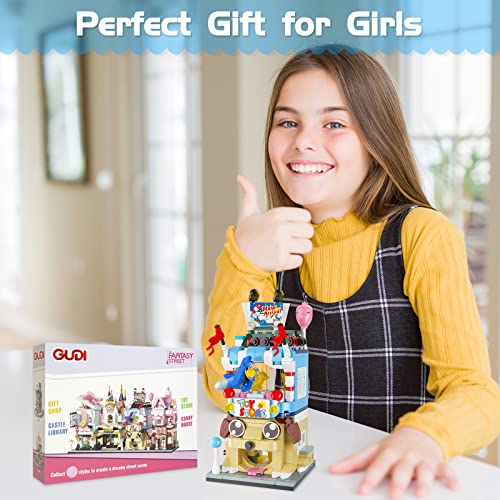 GUDI Girls Building Blocks Toy Store Building Kit, House Set for Girls