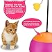 Yofun Interactive Laser Cat Toy, 3 in 1 Multi Function Automatic Spinning Cat Toy Ball Tumbler with Laser Light and Food Dispenser for Kitty and Kitten, Pink (Pink)