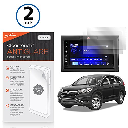Honda 2016 CR-V (7 in) Screen Protector, BoxWave [ClearTouch Anti-Glare (2-Pack)] Anti-Fingerprint Matte Film Skin for Honda 2015 Honda CRV EX Front Display Panel | Honda 2016 CR-V (7 in)