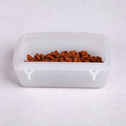 Guardians Small Dog Food Container Water Feeder Bin Double Use Bowl Pet Supplies For Dogs Cats Puppies Pig Crate Hanging Pan Cage Plastic Dish - Thumbnail 2