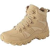HCHCTRY Men's Waterproof Hiking Tactical Boots for Men Outdoor Lightweight Work Hiking Boots,Outdoor Comfort Hiking Shoes