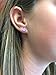 Sparkle 288 Quality Piece Sticker Earrings 3D Crystal Gem Girls Self-Adhesive Earrings.