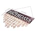 WINOMO Wooden Hanging Reminder Family Birthday Board Plaque Birthday DIY Calendar