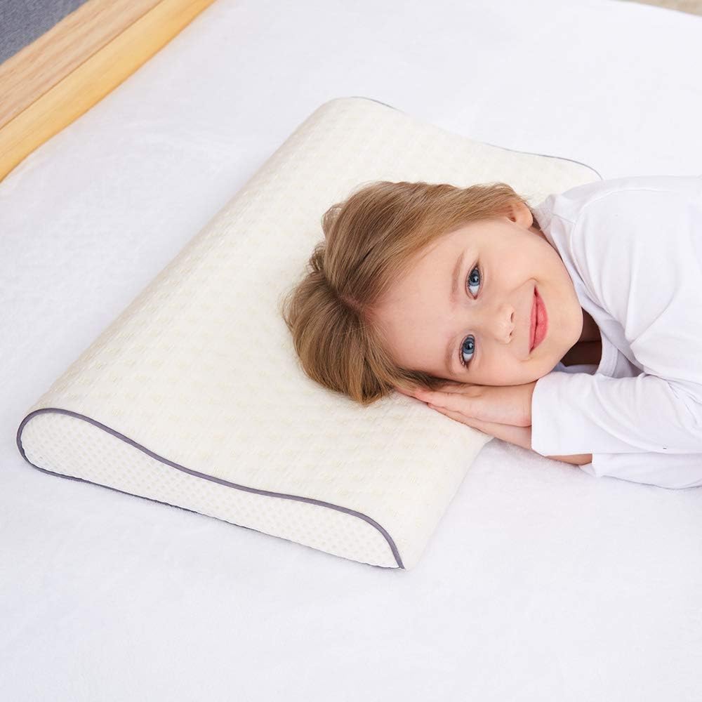 SIKAINI Health Children Pillow for Bed Sleep Hypoallergenic Memory Foam Children's Pillow Neck Protector for Kids (3-10 Years) - Image 4