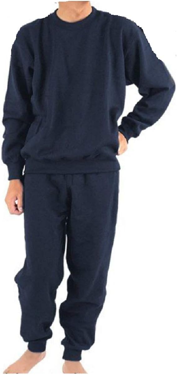 Amazon ファイブスターバリュー Five Star Value メンズ 裏起毛 スウェット上下セット 冬ジャージ上下 部屋着 ネイビー M ジャージ上下セット 通販