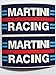 2 Martini Porsche racing Die Cut Decals by SBD DECALS