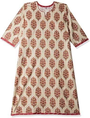 Tissu Women's Yellow & Multi Floral Printed Straight Kurta with Thread Work