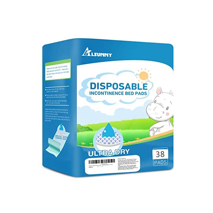 Small Disposable Changing Pads (18"x24",40 Pack),Disposable Underpads,Pet Training and Puppy Pads,Waterproof Absorbent