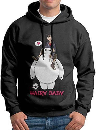 TNTG Men's Sweater - Big Hero 6 Hairy Baby Black Size L
