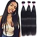 Brazilian Straight Virgin Hair Weave 3 Bundles 10A Grade 100% Unprocessed Brazilian Hair Bundles Straight Human Hair Extensions 20 22 24 inches Natural Color