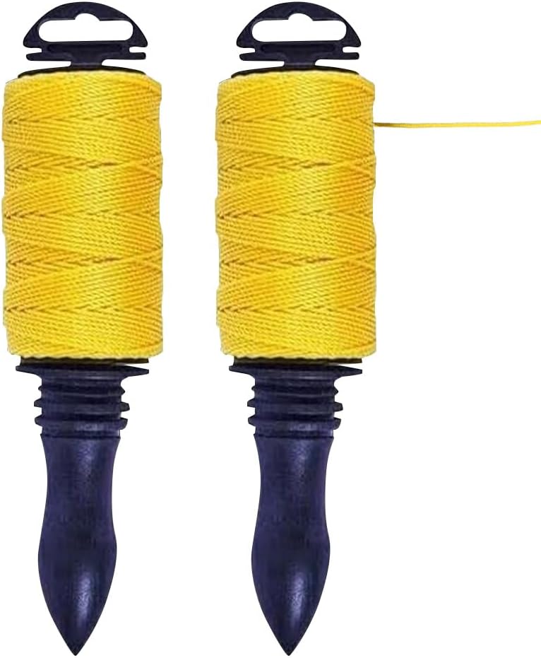 BARGAINS-GALORE 2x Builders Line Rope 100m Bricklaying Groundwork Fast Reel