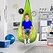 Sorbus Kids Child Pod Swing Chair - Hanging Seat Hammock for Indoor and Outdoor Use, Green