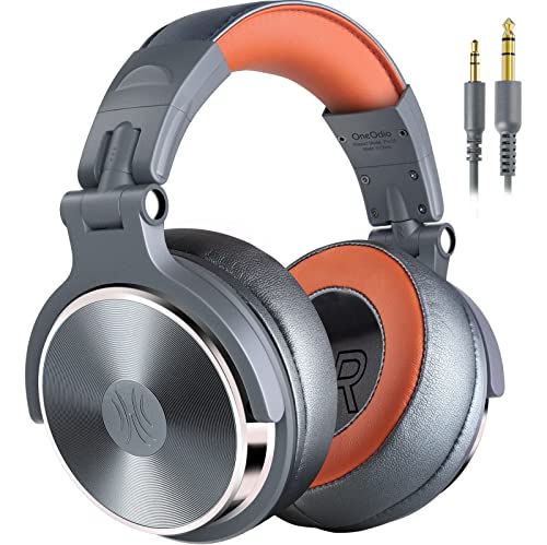 OneOdio Over Ear Kopfhörer mit Kabel, HiFi Studiokopfhörer mit Hi-Res, 50mm Treiber, Share-Port, Große Ohrmuscheln, 6,35 & 3,5mm Klinke, Geschlossene