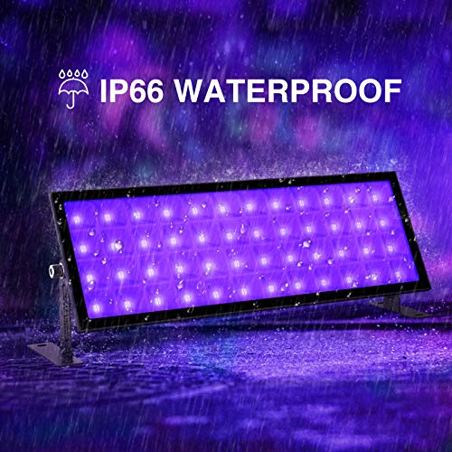 Onforu 2 Pack 96W Black Light Bar, LED Blacklight with Plug and Switch