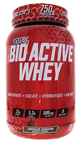 ISATORI 100% BIO-ACTIVE WHEY PROTEIN CONCENTRATE - ISOLATE - HYDROLYSATE + BIO-GRO CHOCOLATE SENSATION 30/SERV