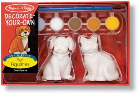 Amazon Com Melissa Doug Decorate Your Own Pet Figurines Craft