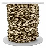 CleverDelights Ball Chain Spool - 30 Feet - 1.5mm Ball (Small) - Antique Bronze Color - 10 Meters