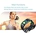 Longess Fitness Tracker, App-Enabled Bluetooth 4.0 Water Resistance Smart Watch, Sleep and Heart Rate Monitor Compatible with Android and IOS Smartphones