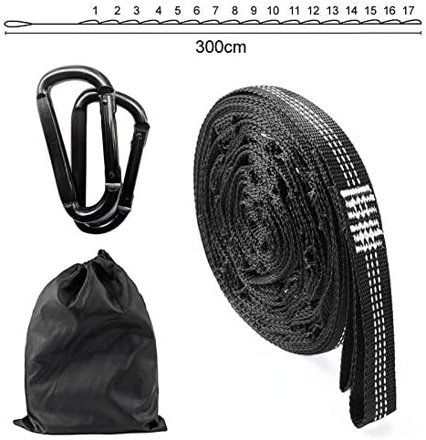 Professional 1pair Hanging Belt Strap Super Strong Load Bind Daisy Chain Rope, Hammock Heavy Duty - Travel Hammock, Climbing Tree Strap, Hammock with Tree Straps, Aerial Strap, Vintage Point Hammock