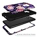 Hocase Galaxy S9 Case, SM-G960 Case, Heavy Duty Shockproof Protection Hard Plastic+Soft Silicone Rubber Hybrid Dual Layer Protective Phone Case for Samsung Galaxy S9 2018 - Violet Flowers