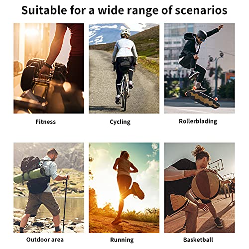 RYOQYUS Knee Brace,Knee Compression Sleeve Knee Support with Patella Gel Pad & Side Spring Stabilizers,Medical Knee Protector for Running Meniscus Tear Arthritis Joint Pain Relief Injury Recovery(L)