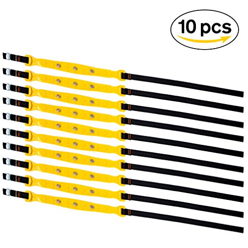 JUISEE Car Snow Chains Snow Tire Chains for Most Cars Anti-Slip Car Chains Car Emergency Chains All Season Anti-Skid Snow Cables Car SUV Tire Cables (for Tire Width: 185-295mm/7-11'') - Thumbnail 7
