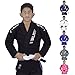 Elite Sports IBJJF Ultra Light BJJ Brazilian Jiu Jitsu Gi for Kids with Preshrunk Fabric and Free Belt, Black
