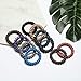 10Pcs Spiral Hair Ties Plastic Elastics Hair Ties No Crease Coil Hair Ties telephone cord hair ties