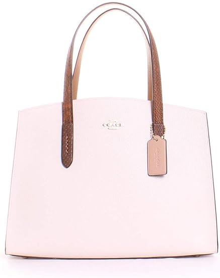 charlie carryall with colorblock snakeskin handles