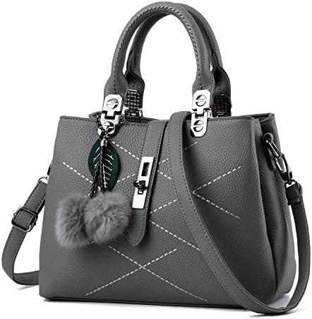 Cadier Womens Designer Purses and Handbags Ladies Tote Bags, Gray